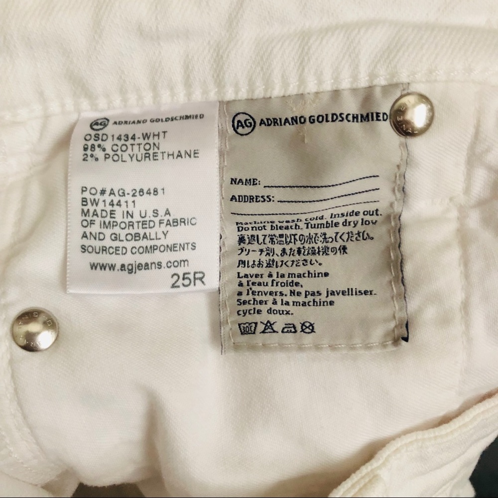 AG Jeans The Prima Cigarette Size 25 NEW - Picture 6 of 6